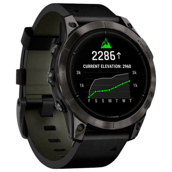 Ceas inteligent Garmin Epix Pro (Gen 2) Gray 1.3" | 47 mm | Titan / DLC/Piele
| 010-02803-30 photo 9