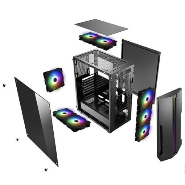 Корпус Xilence X512.RGB Черный micro ATX photo 4