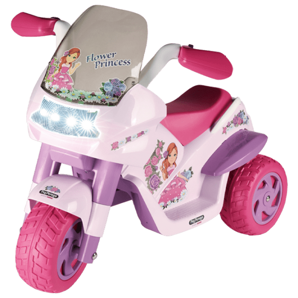 Motocicletă pentru copii Peg Perego Flower Princess Pink 2+ | 25 kg | 4 km/h photo 1