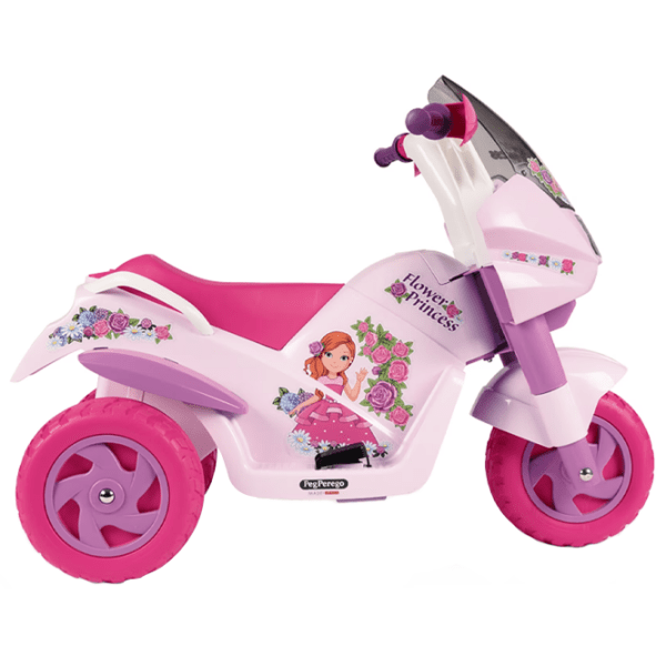 Motocicletă pentru copii Peg Perego Flower Princess Pink 2+ | 25 kg | 4 km/h photo 2