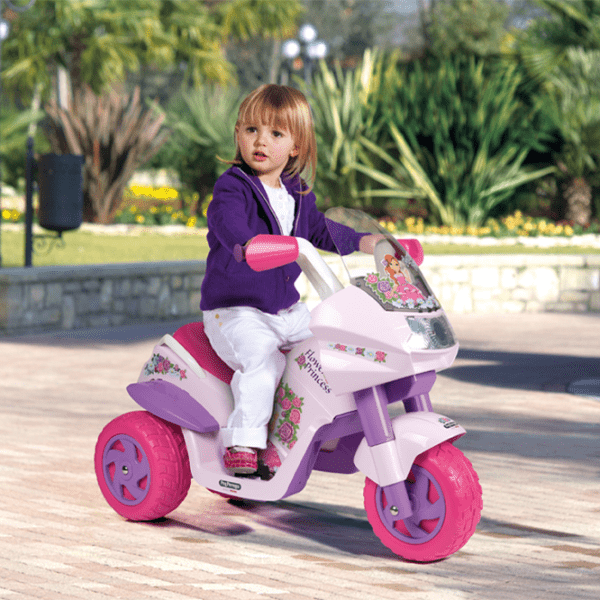 Motocicletă pentru copii Peg Perego Flower Princess Pink 2+ | 25 kg | 4 km/h photo 8