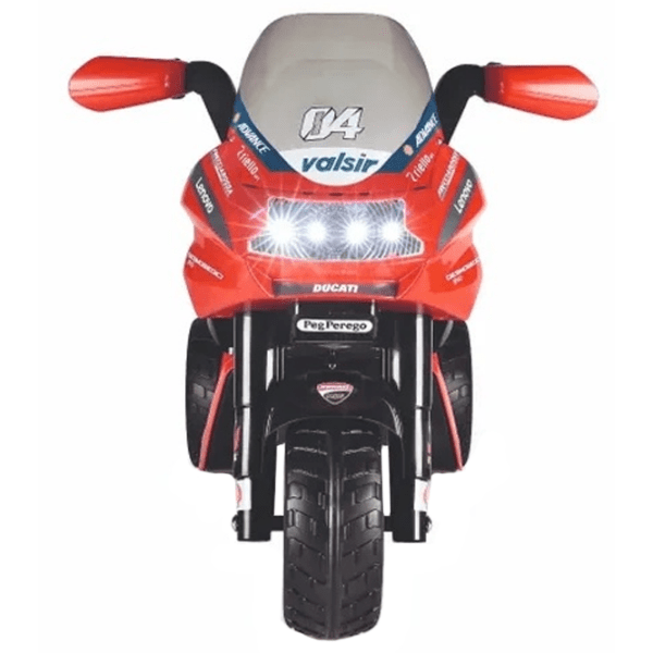Motocicletă pentru copii Peg Perego Ducati Desmosedici Evo Red 2+ | 25 kg | 4 km/h photo 2