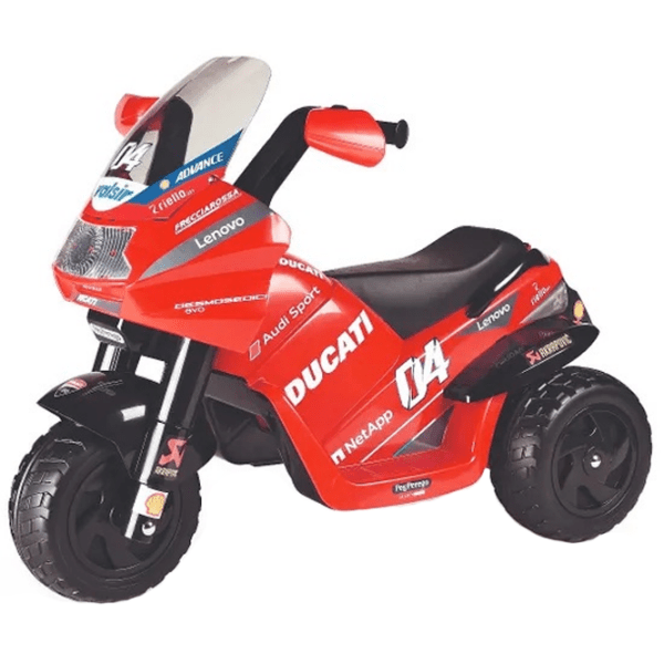 Motocicletă pentru copii Peg Perego Ducati Desmosedici Evo Red 2+ | 25 kg | 4 km/h photo 3