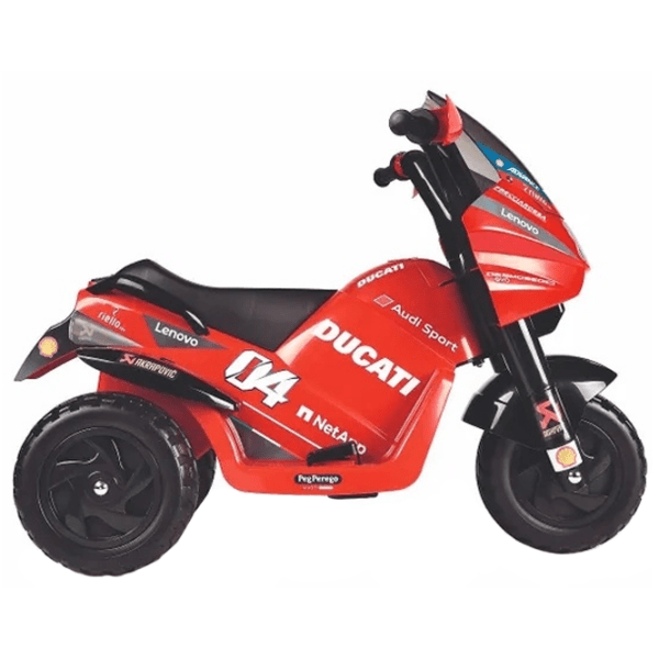 Motocicletă pentru copii Peg Perego Ducati Desmosedici Evo Red 2+ | 25 kg | 4 km/h photo 4