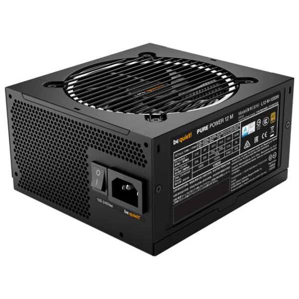 Be quiet! PURE POWER 12 M 1200 W Black  photo 2