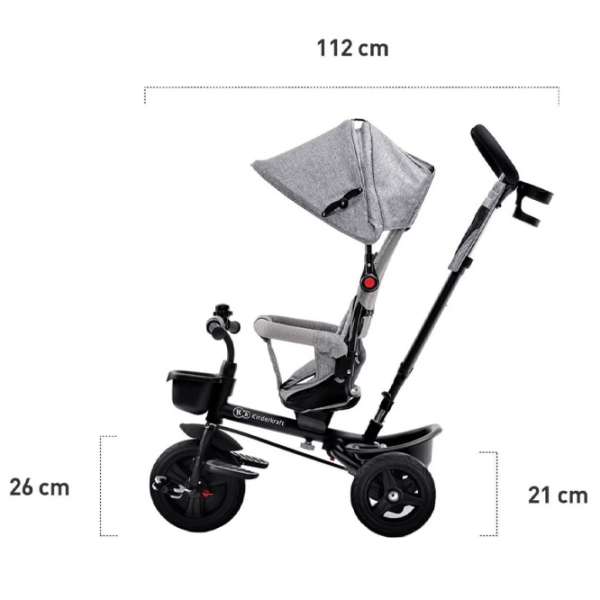 Трицикл KinderKraft Aveo Серый Сталь/ Детский photo 10