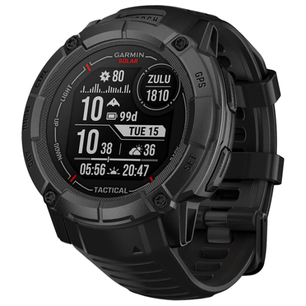 Умные часы Garmin Instinct 2X Solar Tactical Edition Черный 1.1" | 50 мм | Прочное полимерное волокно/Силикон
| 010-02805-03 photo 1