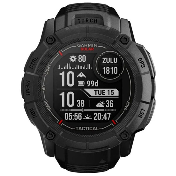 Умные часы Garmin Instinct 2X Solar Tactical Edition Черный 1.1" | 50 мм | Прочное полимерное волокно/Силикон
| 010-02805-03 photo 3