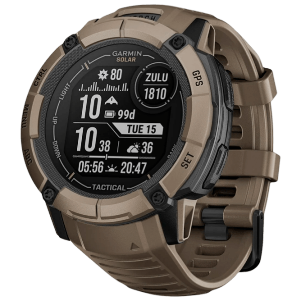 Умные часы Garmin Instinct 2X Solar Tactical Edition Коричневый 1.1" | 50 мм | Прочное полимерное волокно/Силикон
| 010-02805-02 photo 1