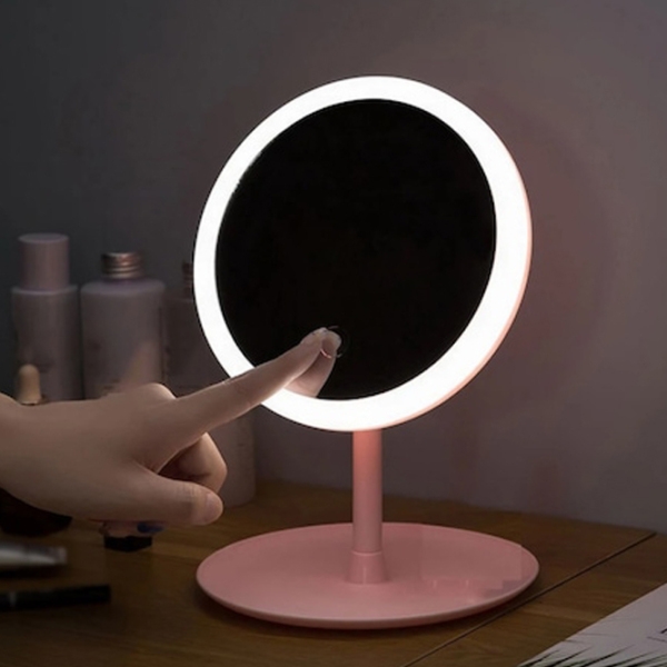 Зеркало для макияжа Xiaomi Youpin Doco Pro Розовый  photo 3