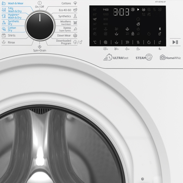 Mașină de spălat cu uscător Beko HTV8746XF White 8 kg, 1400 rpm, C photo 4