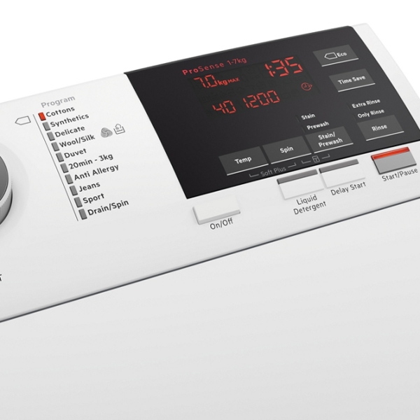 Mașină de spălat AEG LTN6G261E White 6 kg, 1200 rpm, D photo 2
