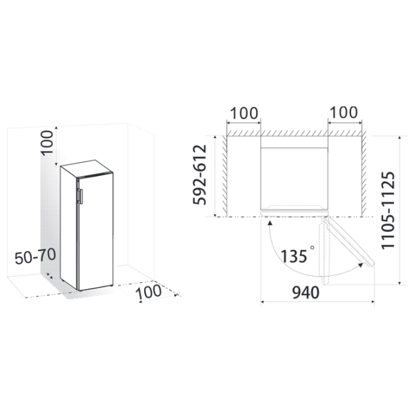 Congelator Gorenje FN4172CW White 194l / No Frost, E photo 4
