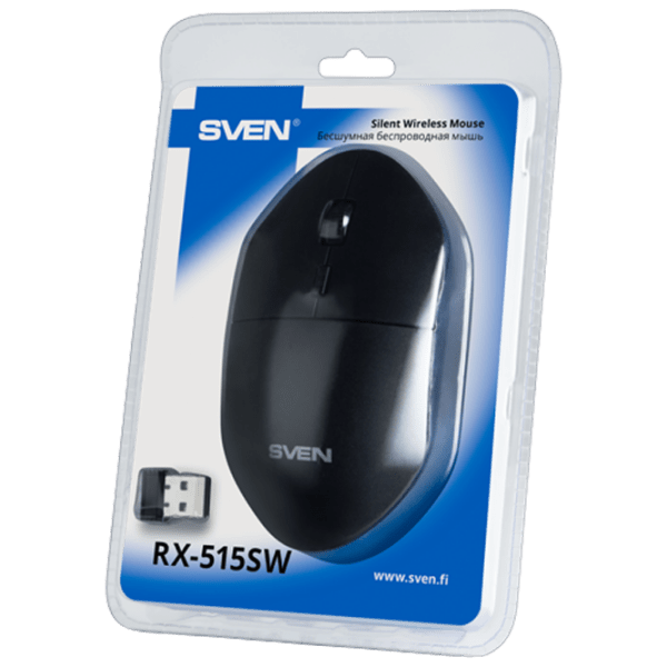 Mouse Sven RX-515SW Black Fără fir, 1600 dpi photo 8