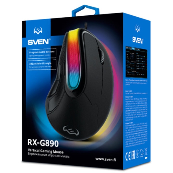 Мышь Sven RX-G890 Черный Проводная / 10000 dpi photo 11