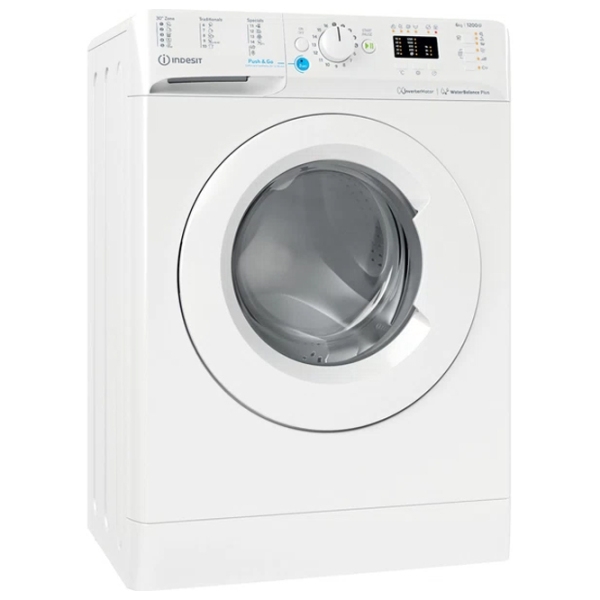 Mașină de spălat Indesit BWSA 61294 W EU N White 6 kg, 1200 rpm, C photo 2