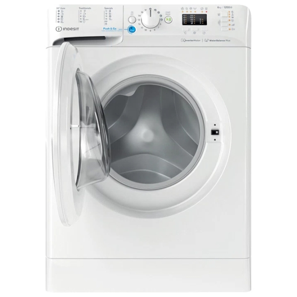 Mașină de spălat Indesit BWSA 61294 W EU N White 6 kg, 1200 rpm, C photo 4