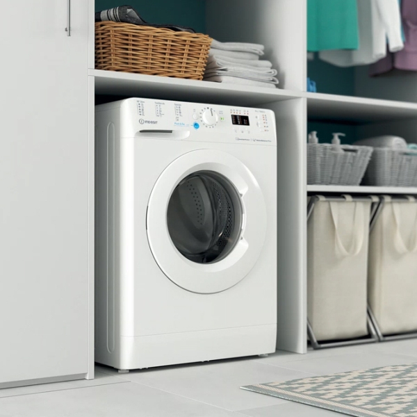 Mașină de spălat Indesit BWSA 61294 W EU N White 6 kg, 1200 rpm, C photo 8