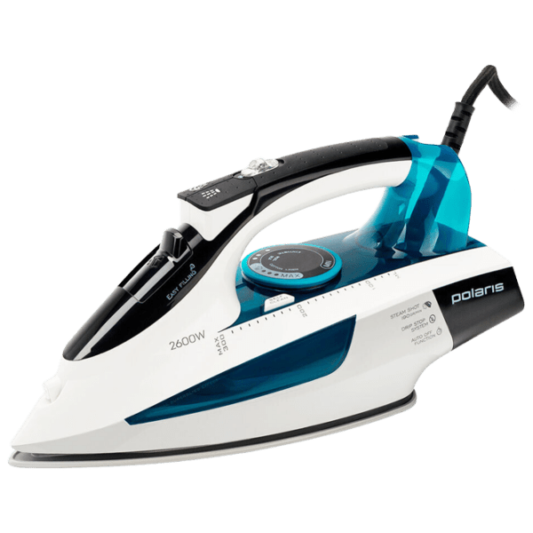 Fier de călcat Polaris PIR2695AK Blue 2600 W, 50 g/ min, 0.3 l, Ceramică photo 1