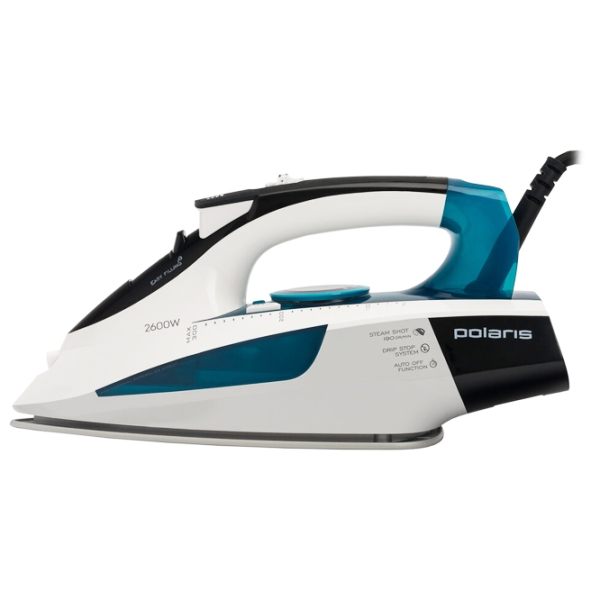 Fier de călcat Polaris PIR2695AK Blue 2600 W, 50 g/ min, 0.3 l, Ceramică photo 2