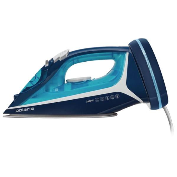 Fier de călcat Polaris PIR2444K Blue 2400 W, 45 g/ min, 0.3 l, Ceramică photo 2
