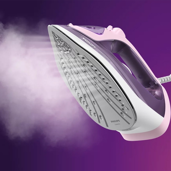 Fier de călcat Philips DST3020/ 30 Purple 2200 W, 35 g/ min, 0.3 l, Ceramică photo 5