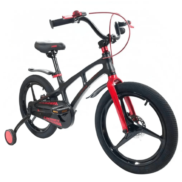 Bicicletă Crosser Magnesium New 16" Black Red Aliaj de magneziu / Pentru copii photo 2