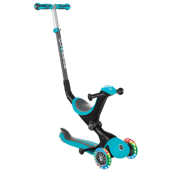 Детский трёхколёсный самокат Globber Go Up Deluxe (7234-003) Бирюзовый 1 год, 50 кг, Полиуретановые photo 1