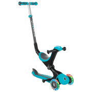 Детский трёхколёсный самокат Globber Go Up Deluxe (7234-003) Бирюзовый 1 год, 50 кг, Полиуретановые