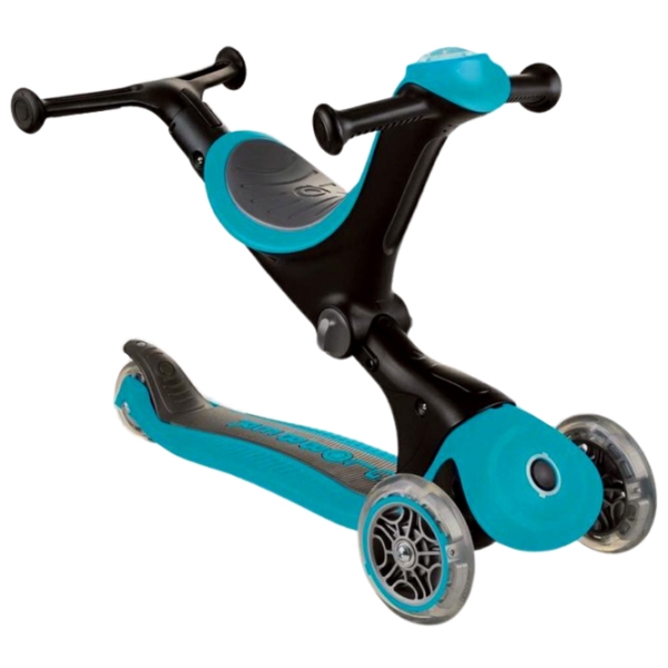 Детский трёхколёсный самокат Globber Go Up Deluxe (7234-003) Бирюзовый 1 год, 50 кг, Полиуретановые photo 2