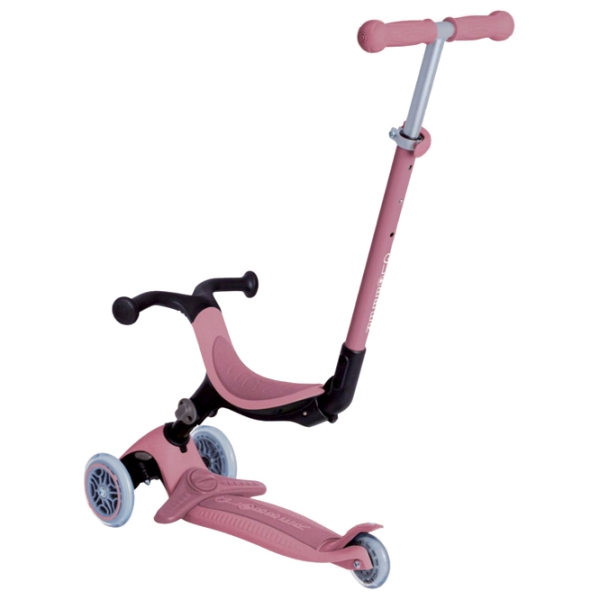 Детский трёхколёсный самокат Globber Go Up Foldable Plus (7235-001) Розовый 15 месяцев, 50 кг, Полиуретановые photo 2