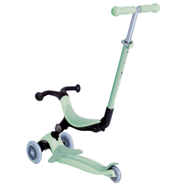 Детский трёхколёсный самокат Globber Go Up Foldable Plus (7235-002) Зелёный 15 месяцев, 50 кг, Полиуретановые photo 2