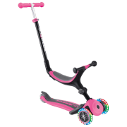 Детский трёхколёсный самокат Globber Go Up Foldable Plus (7235-003) Розовый 15 месяцев, 50 кг, Полиуретановые