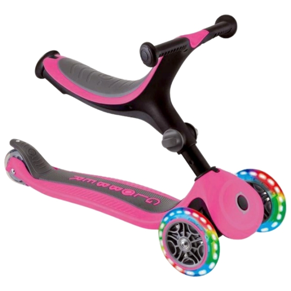 Детский трёхколёсный самокат Globber Go Up Foldable Plus (7235-003) Розовый 15 месяцев, 50 кг, Полиуретановые photo 2