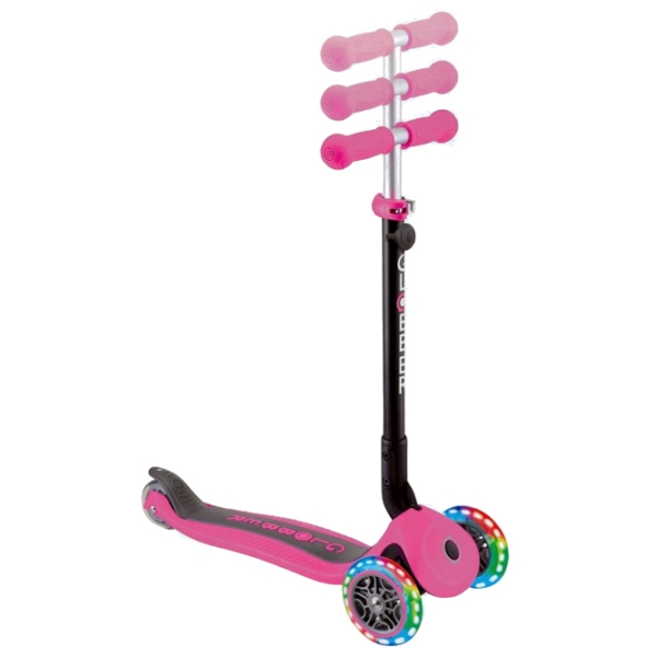 Детский трёхколёсный самокат Globber Go Up Foldable Plus (7235-003) Розовый 15 месяцев, 50 кг, Полиуретановые photo 3