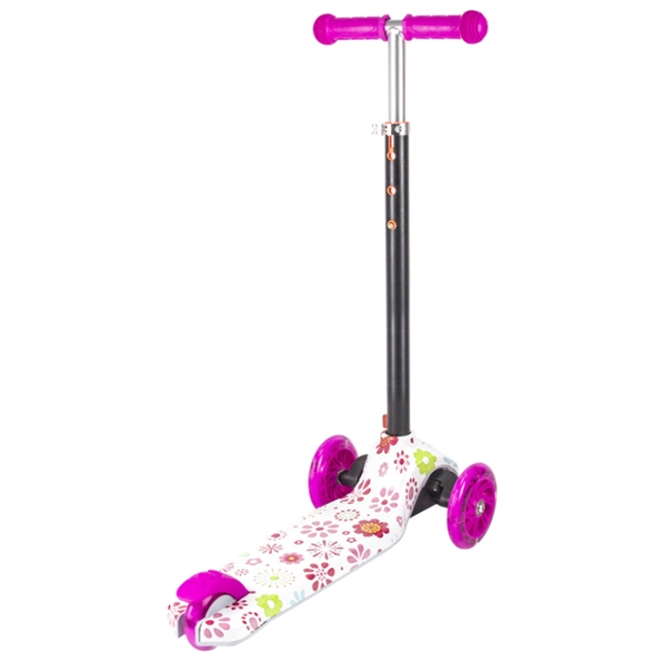 Детский трёхколёсный самокат Lorelli Yuppee (10390100016) Розовый 3 года, 50 кг, Пластиковые с силиконом photo 2