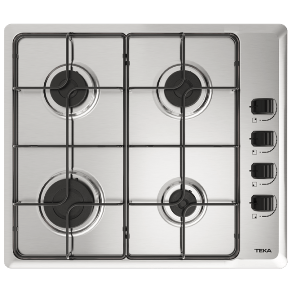 Plită încorporabilă pe gaz Teka HLX 640 KBA 0E IX Inox Inox, Gratare: Emailate photo 1