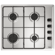 Plită încorporabilă pe gaz Teka HLX 640 KBA 0E IX Inox Inox, Gratare: Emailate