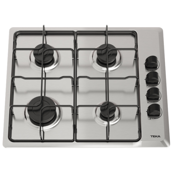 Plită încorporabilă pe gaz Teka HLX 640 KBA 0E IX Inox Inox, Gratare: Emailate photo 3