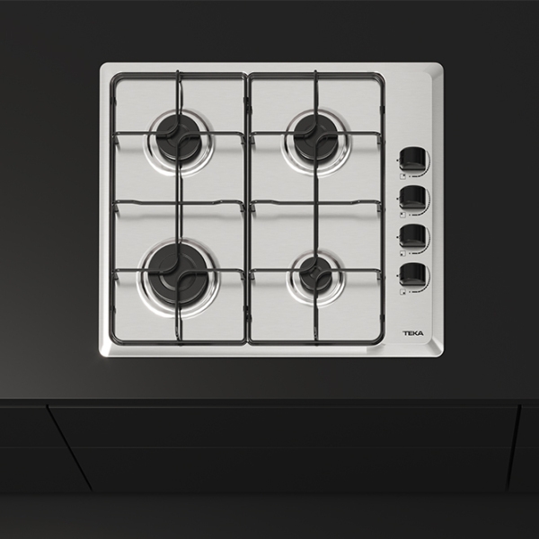 Plită încorporabilă pe gaz Teka HLX 640 KBA 0E IX Inox Inox, Gratare: Emailate photo 8