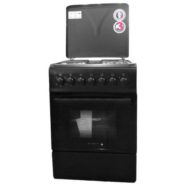 Aragaz Zanetti Z60 Full Electric Black Tipul plitei: Electrică, , Tipul cuptorului: Electric photo 1