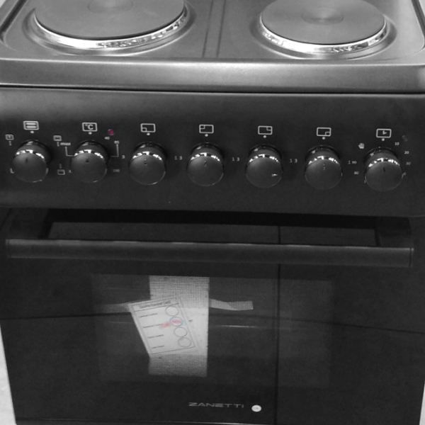 Aragaz Zanetti Z60 Full Electric Black Tipul plitei: Electrică, , Tipul cuptorului: Electric photo 4