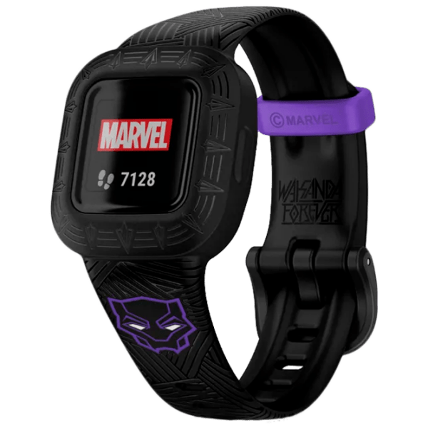 Детские часы Garmin Vivofit Jr.3 Marvel Black Panther special edition Черный 0.56", 112 x 112 photo 1