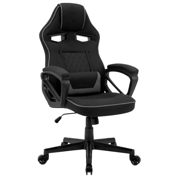 Scaun Gaming SENSE7 Knight Black Gray Stofă  photo 1