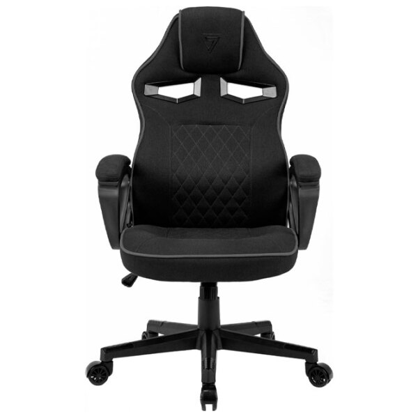 Scaun Gaming SENSE7 Knight Black Gray Stofă  photo 3