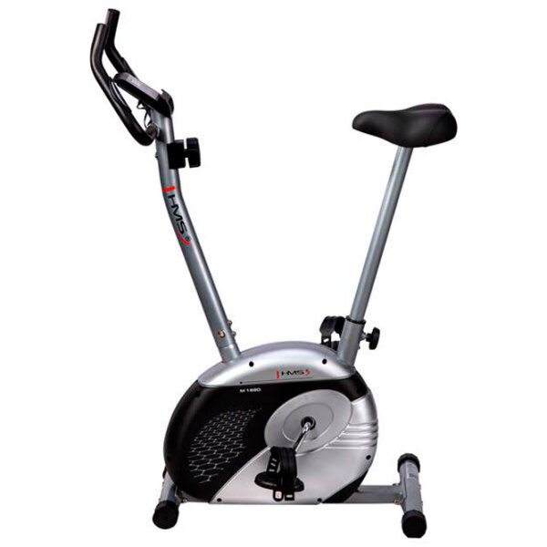 Bicicletă fitness HMS M1680 Black Silver Vertical, 110 kg photo 2