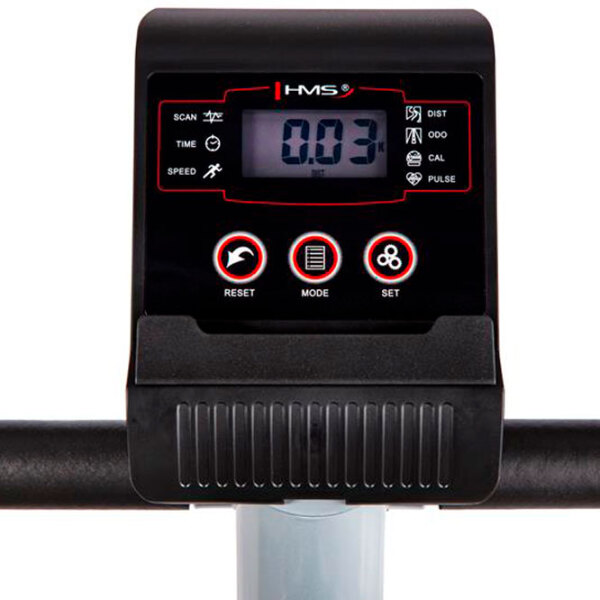 Bicicletă fitness HMS M1680 Black Silver Vertical, 110 kg photo 7
