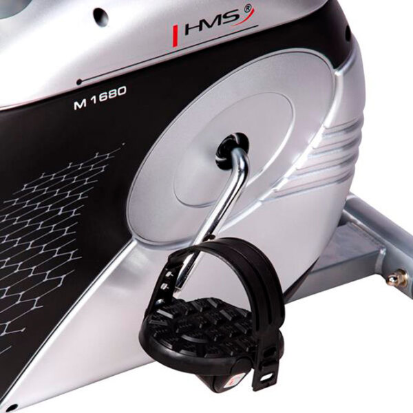 Bicicletă fitness HMS M1680 Black Silver Vertical, 110 kg photo 12