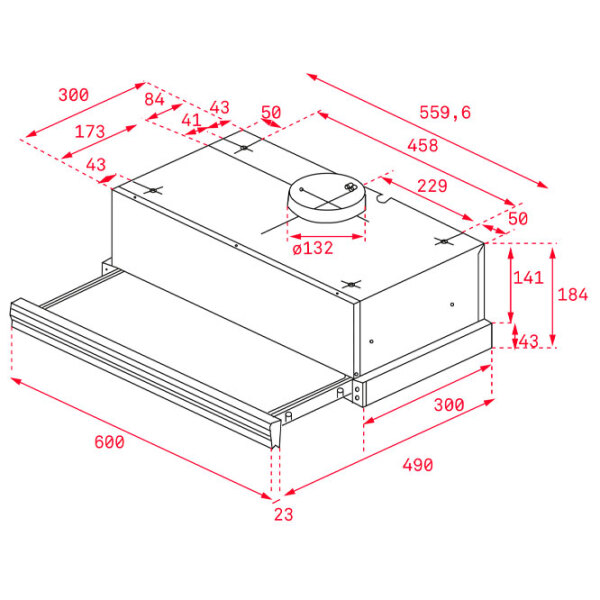 Hotă Teka CNL 6415 Plus White 60 cm, Recirculare, 385 m³/h photo 3