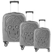 Valiză CCS 5186 Set Silver 105l  